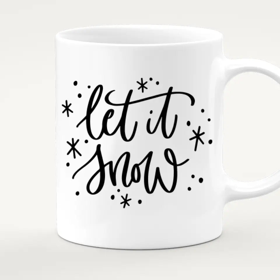 Personalisierte Tasse - Mutter/Mama + Tochter (stehend) - Weihnachtstasse