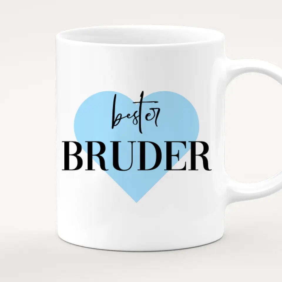 Personalisierte Tasse - 1 Teenager (m) + 1 Kind (m/w)