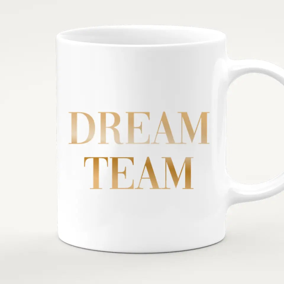 Personalisierte Tasse 1 Frau + 5 Hunde