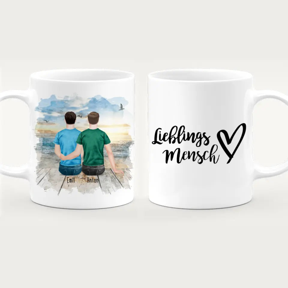 Personalisierte Tasse für schwules Pärchen / Paar - Gleichgeschlechtlich