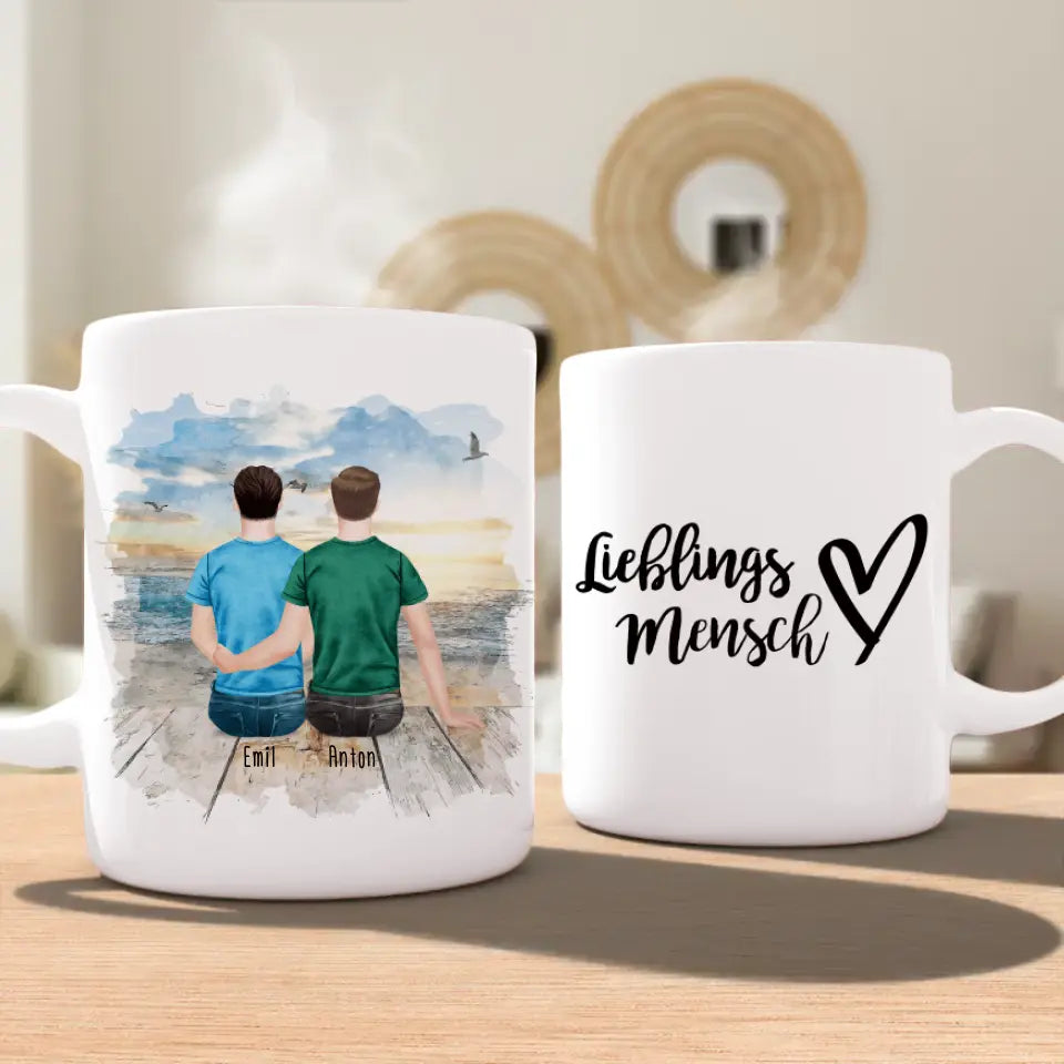 Personalisierte Tasse für schwules Pärchen / Paar - Gleichgeschlechtlich