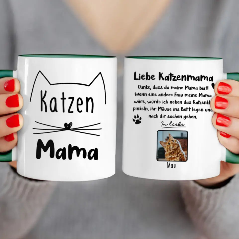 Personalisierte Tasse - Katzenmama/Katzenpapa (1-6 Katzen)