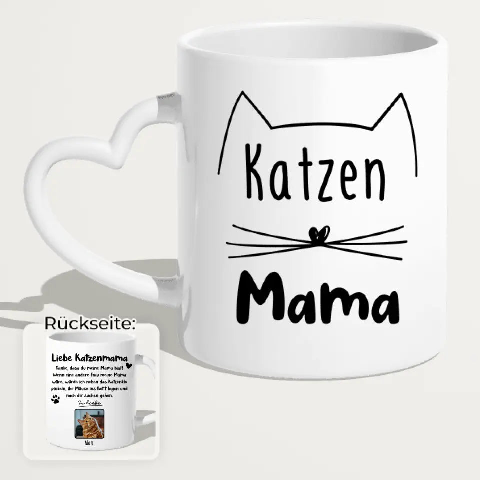 Personalisierte Tasse - Katzenmama/Katzenpapa (1-6 Katzen)