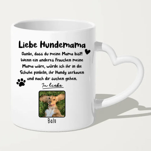 Personalisierte Tasse - Hundemama/Hundepapa (1-6 Hunde)