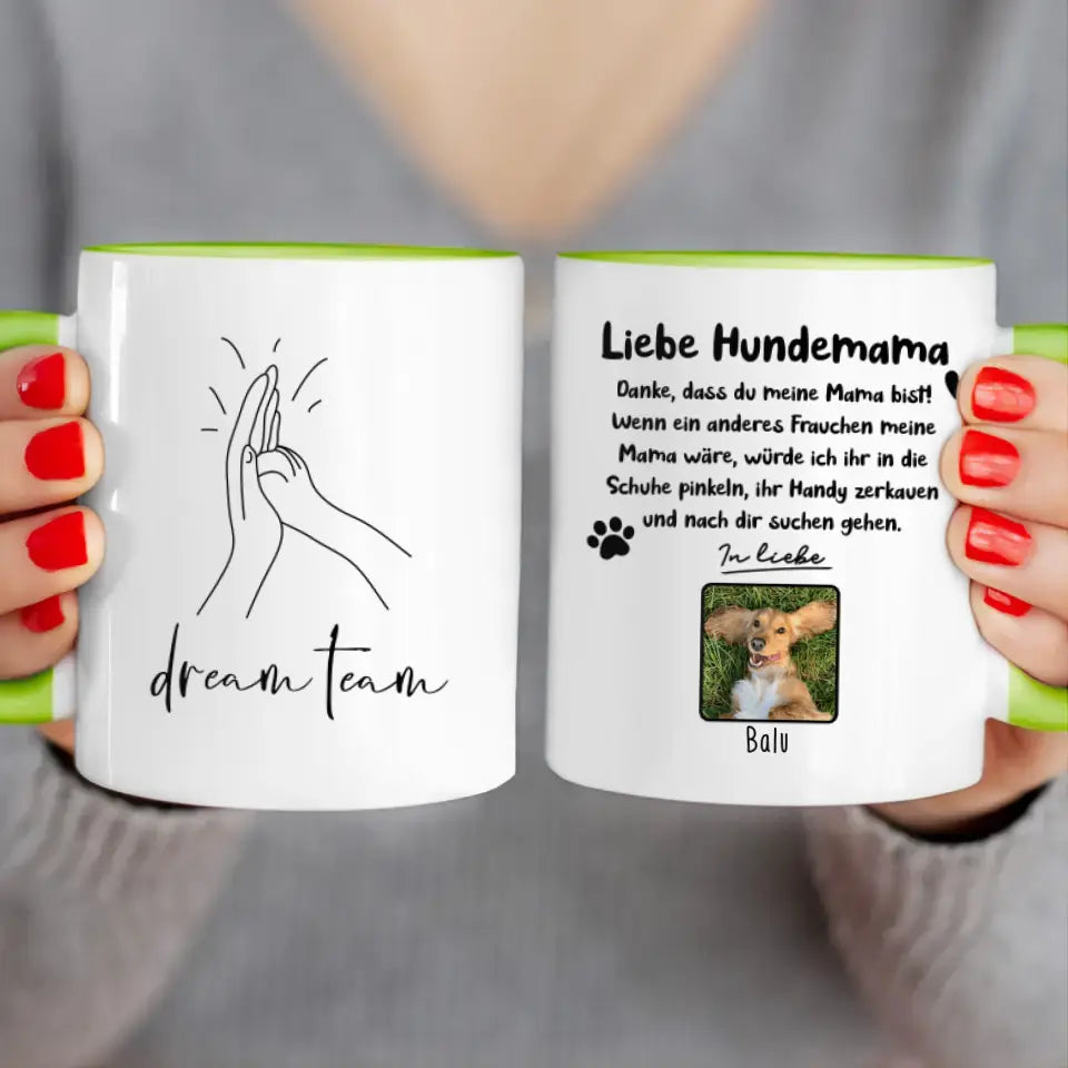 Personalisierte Tasse - Hundemama/Hundepapa (1-6 Hunde)