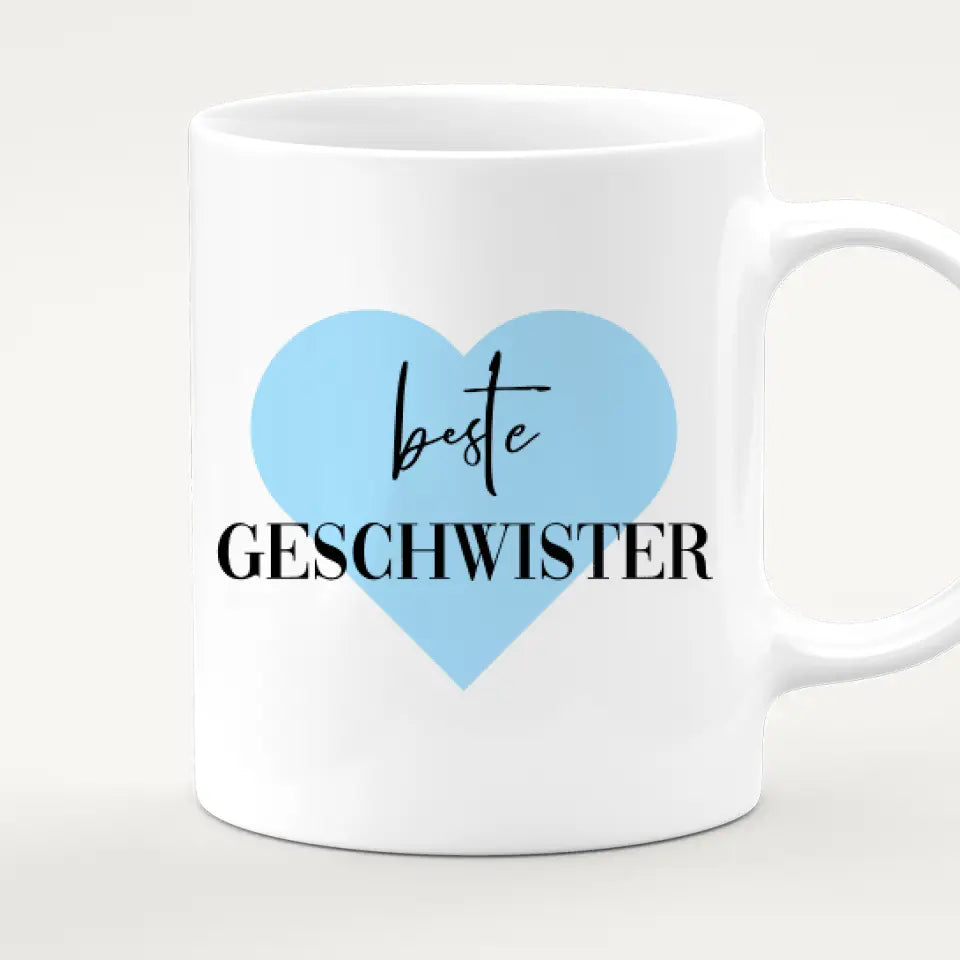 Personalisierte Tasse - Beste Geschwister (3 Kinder)