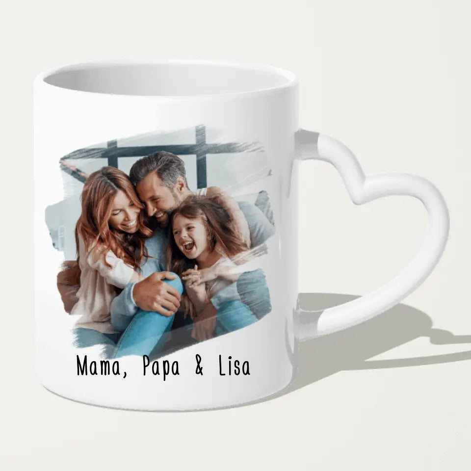 Personalisierte Tasse - Eigenes Bild + Name - Familientasse