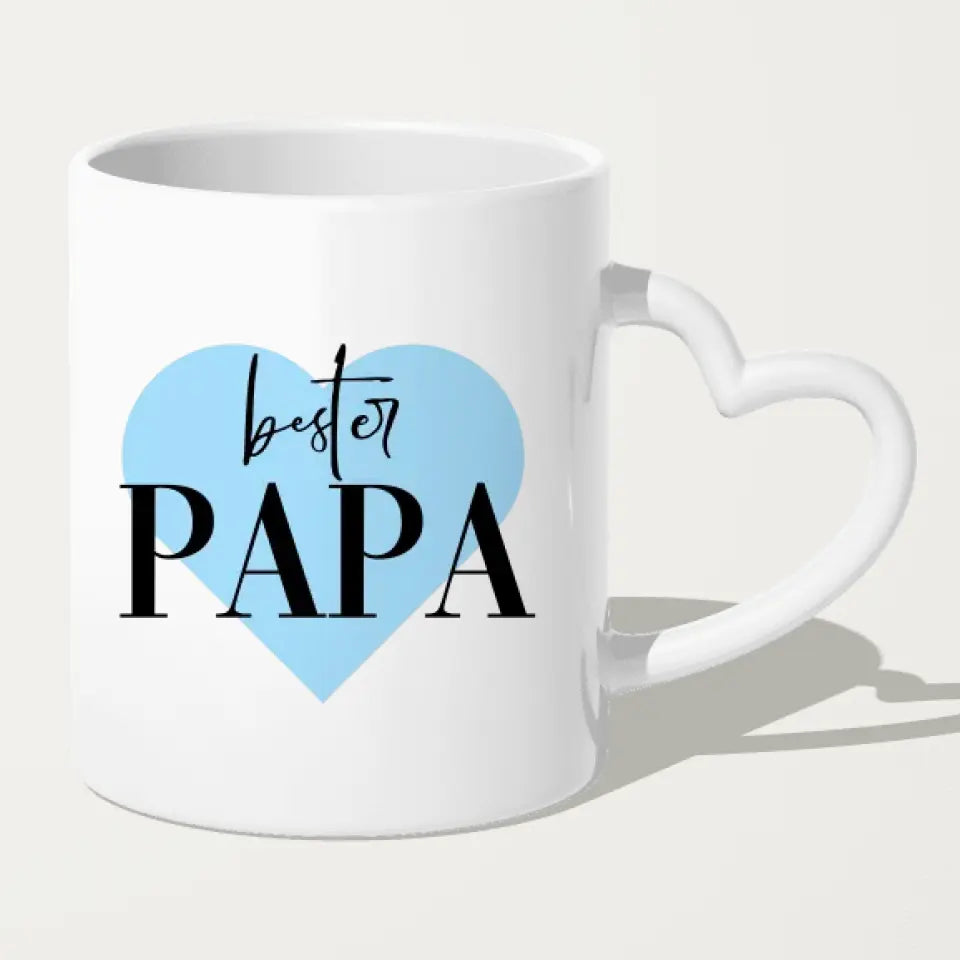 Personalisierte Tasse mit Vater/Kind (2 Kinder + 1 Vater)