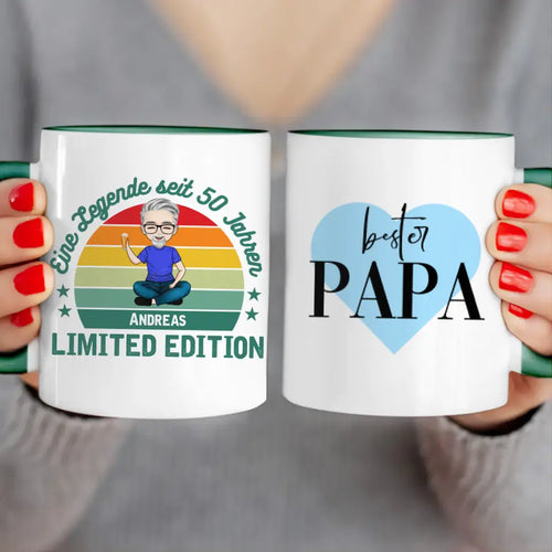 Personalisierte Tasse - Eine Legende seit X Jahren - Opa / Papa Legende