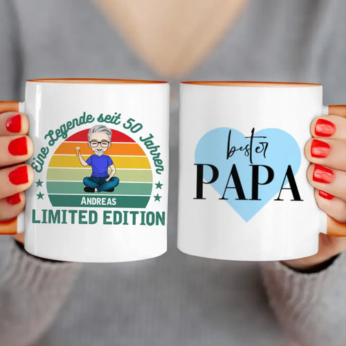 Personalisierte Tasse - Eine Legende seit X Jahren - Opa / Papa Legende