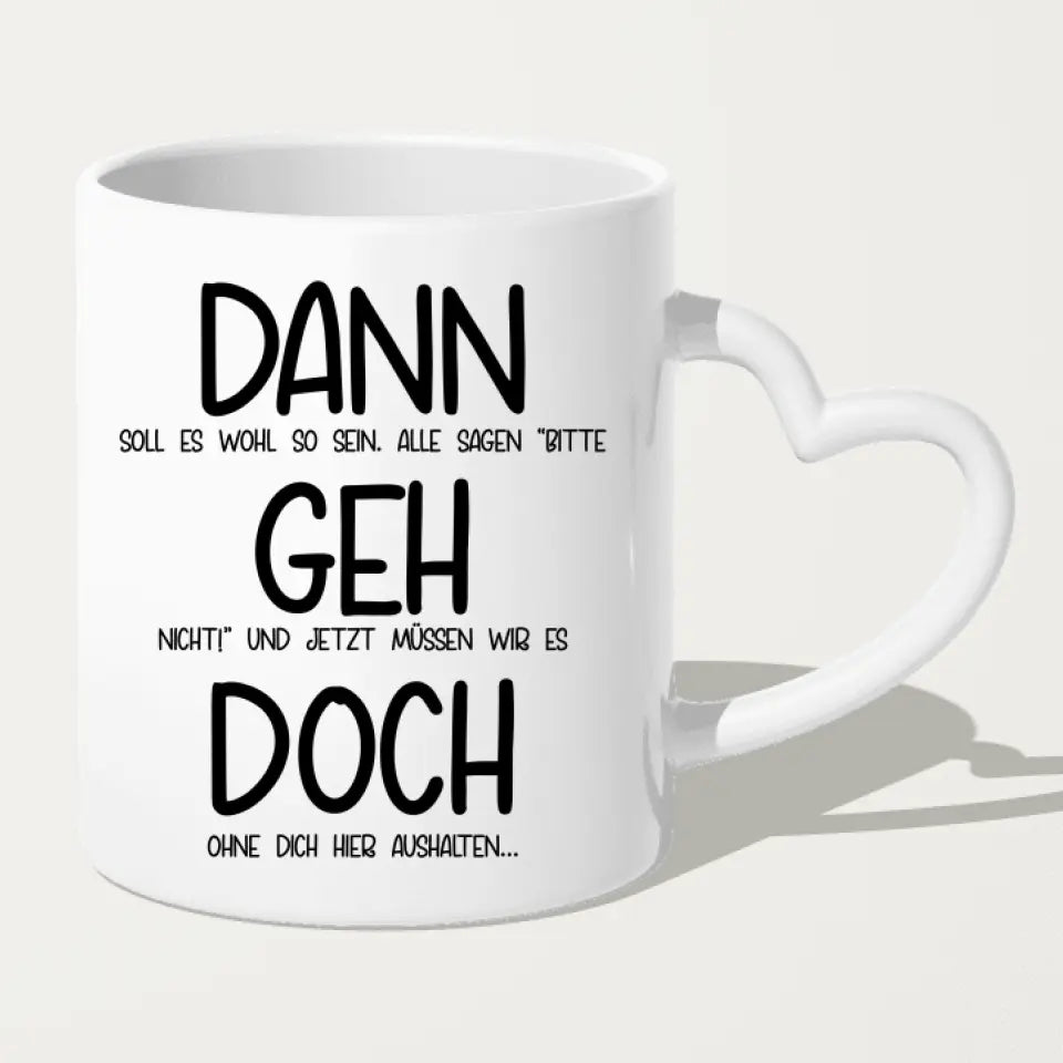 Personalisierte Tasse Kollegen (3 Frauen + 1 Mann) - Abschiedsgeschenk