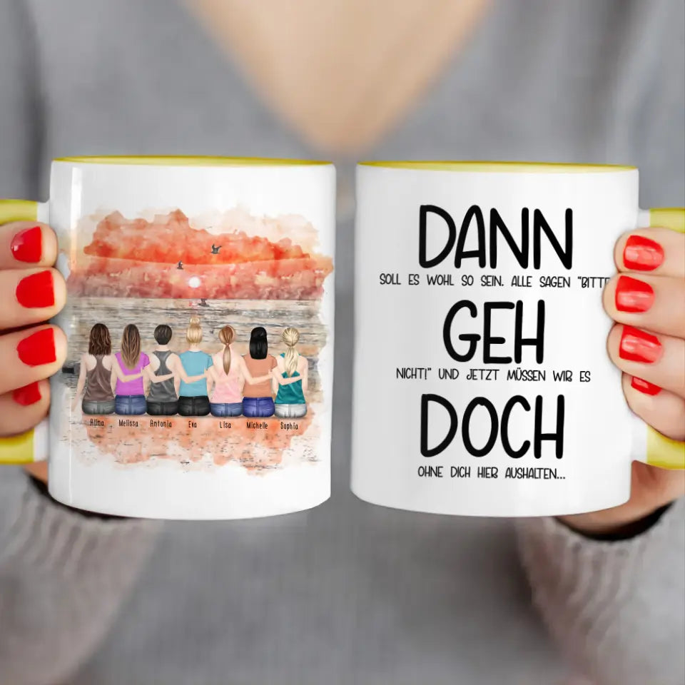 Personalisierte Tasse Kollegen (7 Frauen) - Abschiedsgeschenk