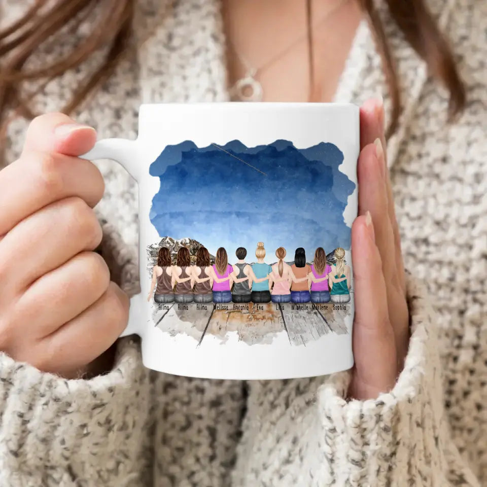 Personalisierte Tasse Kollegen (10 Frauen) - Abschiedsgeschenk