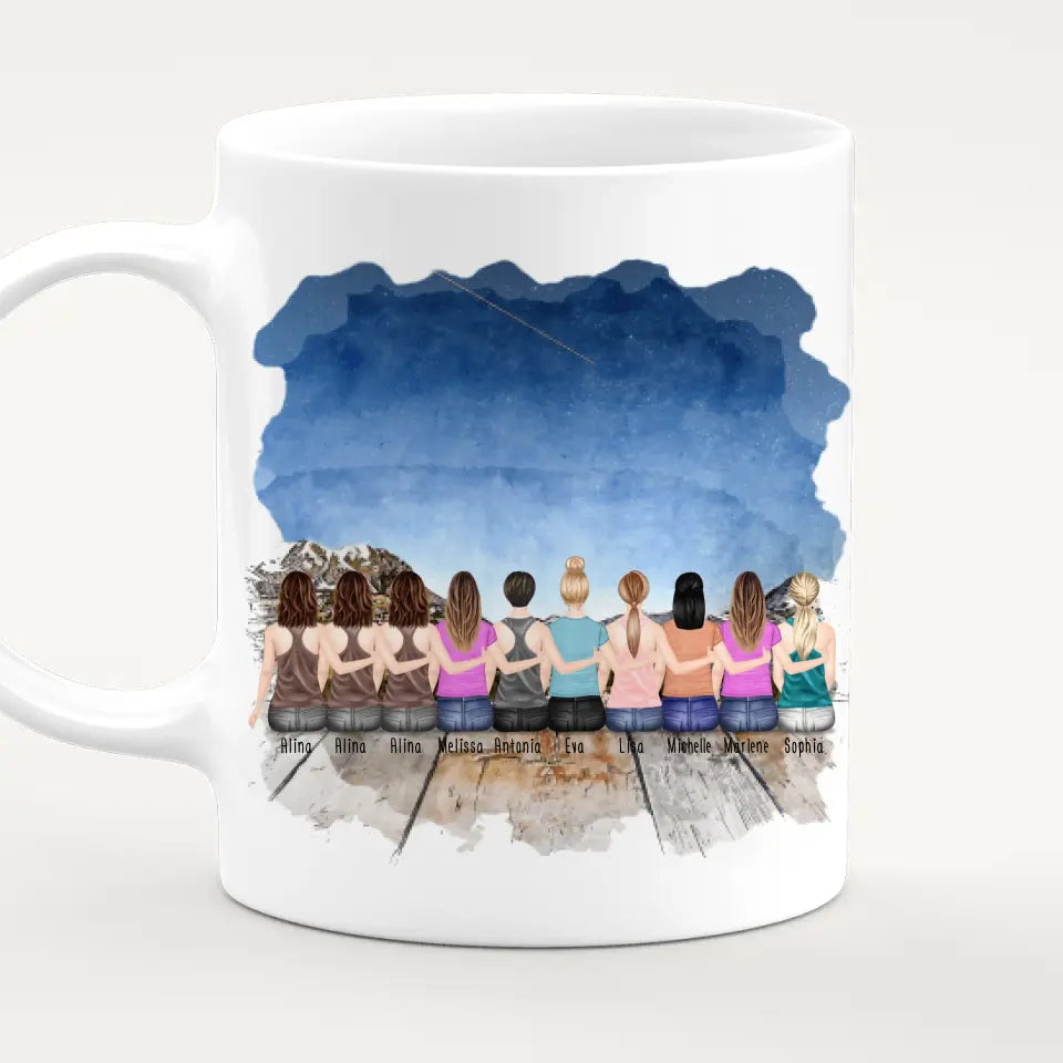 Personalisierte Tasse Kollegen (10 Frauen) - Abschiedsgeschenk