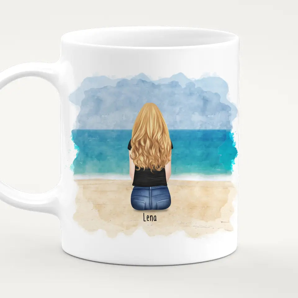 Personalisierte Tasse Kollegen (1 Frau) - Abschiedsgeschenk