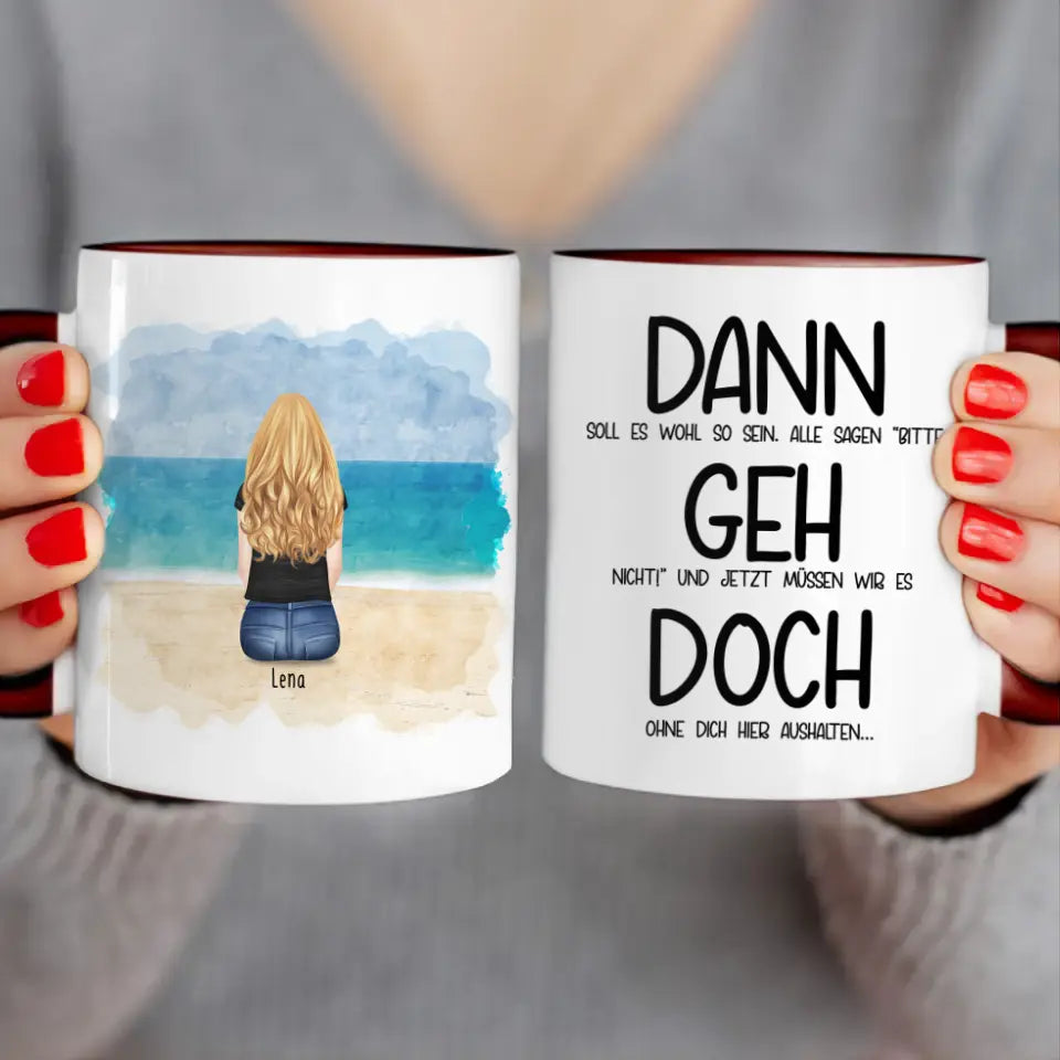 Personalisierte Tasse Kollegen (1 Frau) - Abschiedsgeschenk