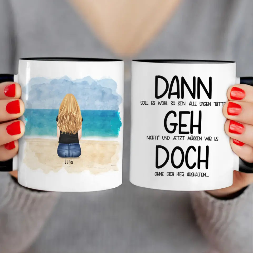 Personalisierte Tasse Kollegen (1 Frau) - Abschiedsgeschenk