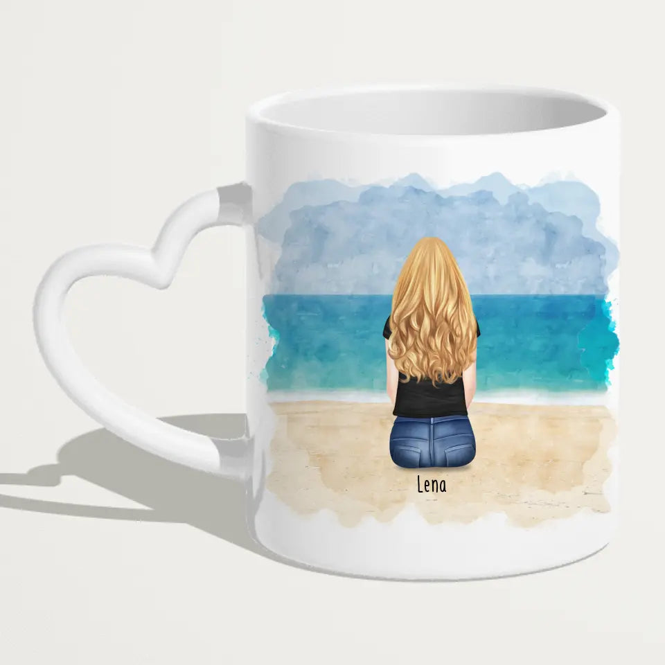 Personalisierte Tasse Kollegen (1 Frau) - Abschiedsgeschenk