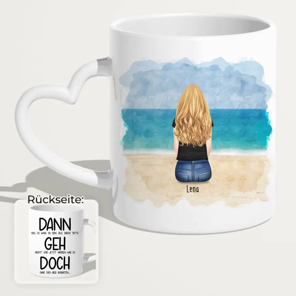 Personalisierte Tasse Kollegen (1 Frau) - Abschiedsgeschenk