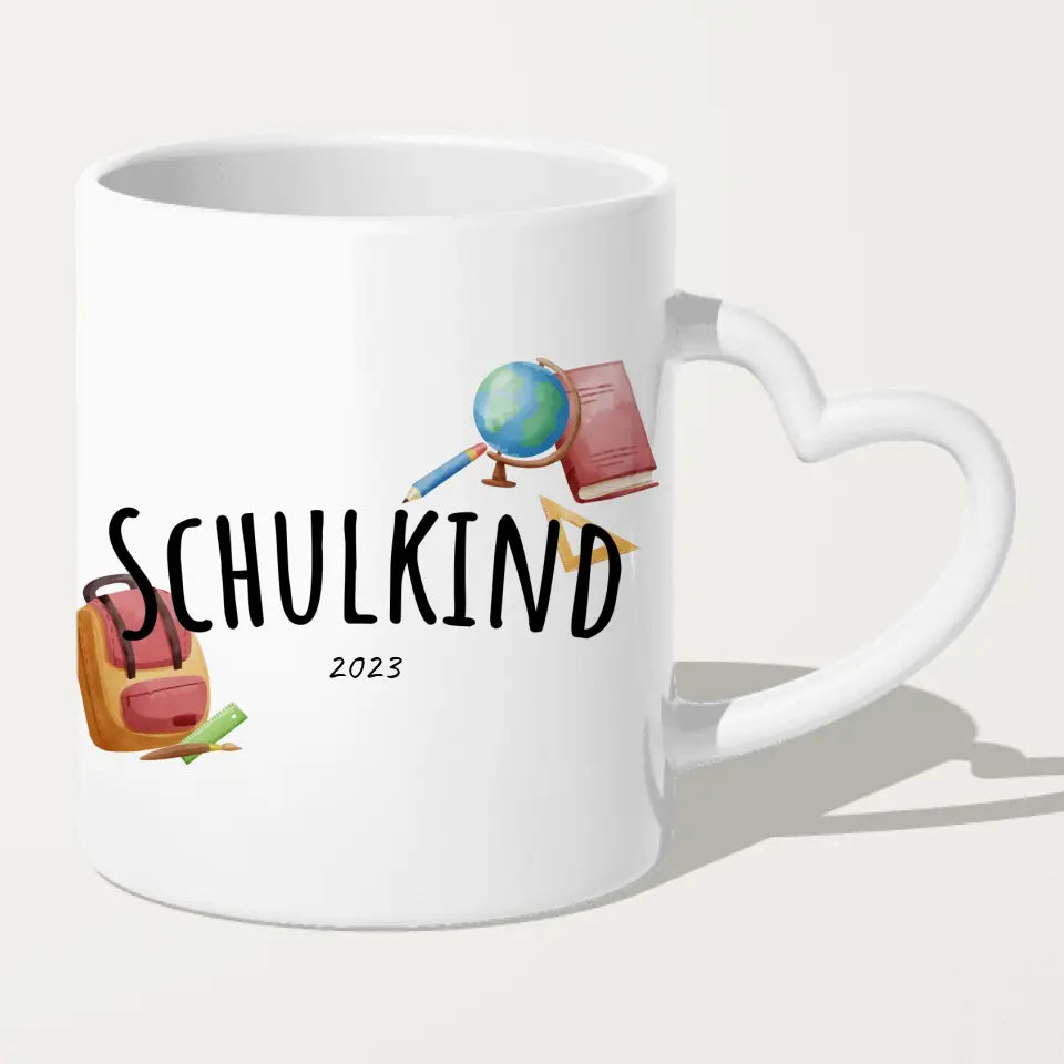 Personalisierte Tasse - Geschenk zur Einschulung (1 Mädchen)