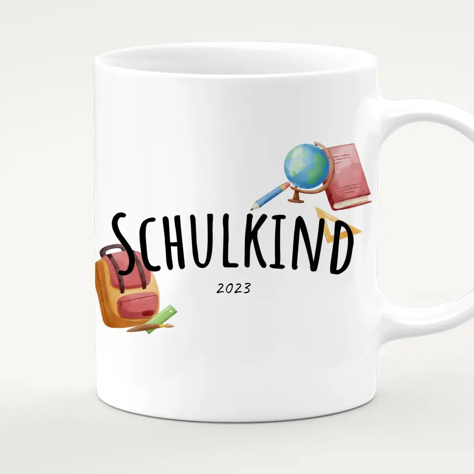 Personalisierte Tasse - Geschenk zur Einschulung (1 Junge)