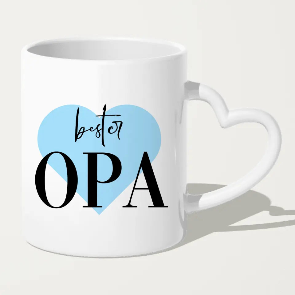 Personalisierte Tasse für Opa (2 Männer + 1 Opa) - Weihnachtstasse