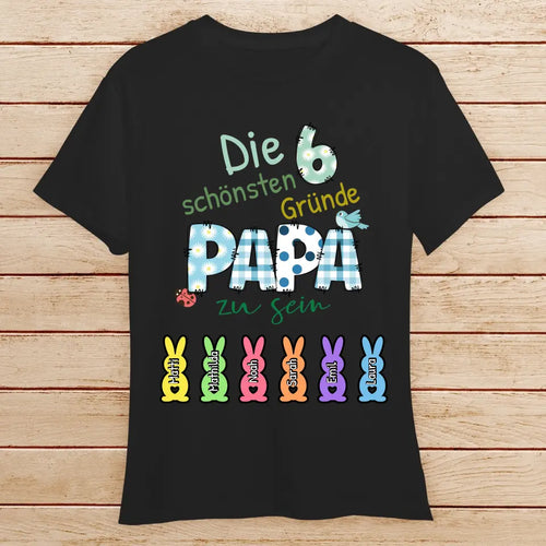 Personalisiertes T-Shirt - Die X schönsten Gründe Papa zu sein - Oster T-Shirt
