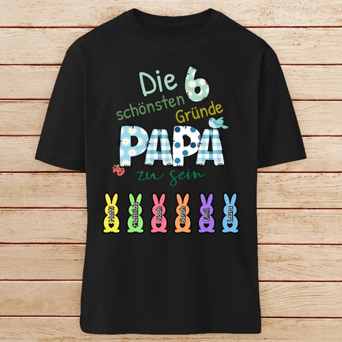 Personalisiertes T-Shirt - Die X schönsten Gründe Papa zu sein - Oster T-Shirt