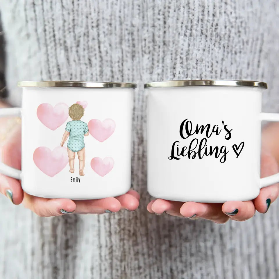 Personalisierte Tasse mit 1 Baby (stehend)