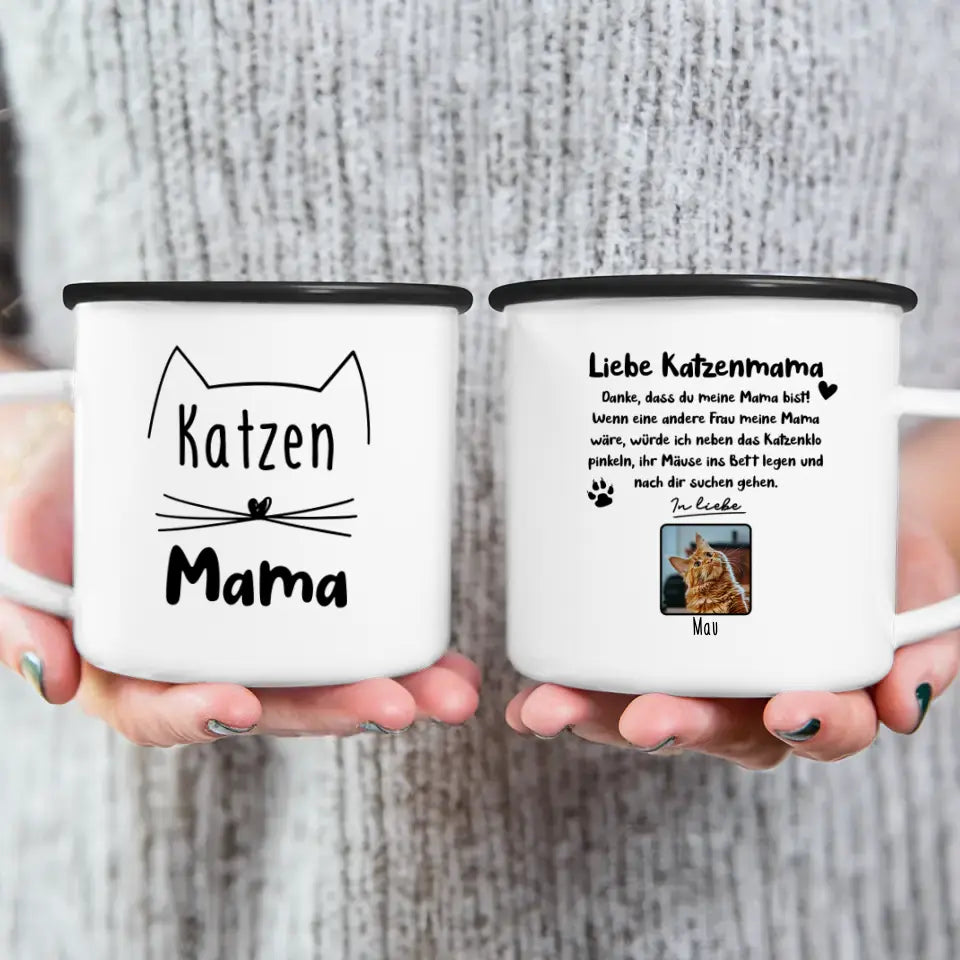 Personalisierte Tasse - Katzenmama/Katzenpapa (1-6 Katzen)