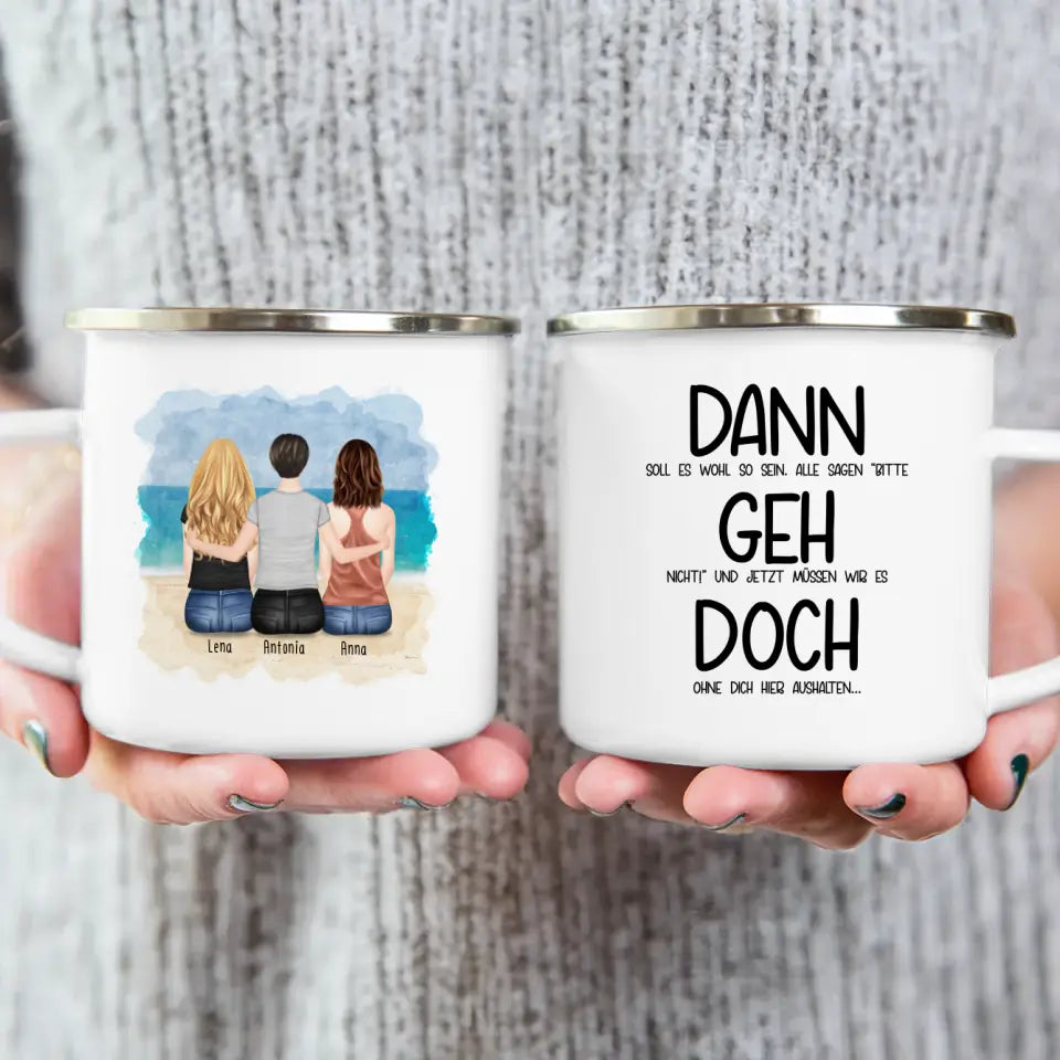 Personalisierte Tasse Kollegen (3 Frauen) - Abschiedsgeschenk