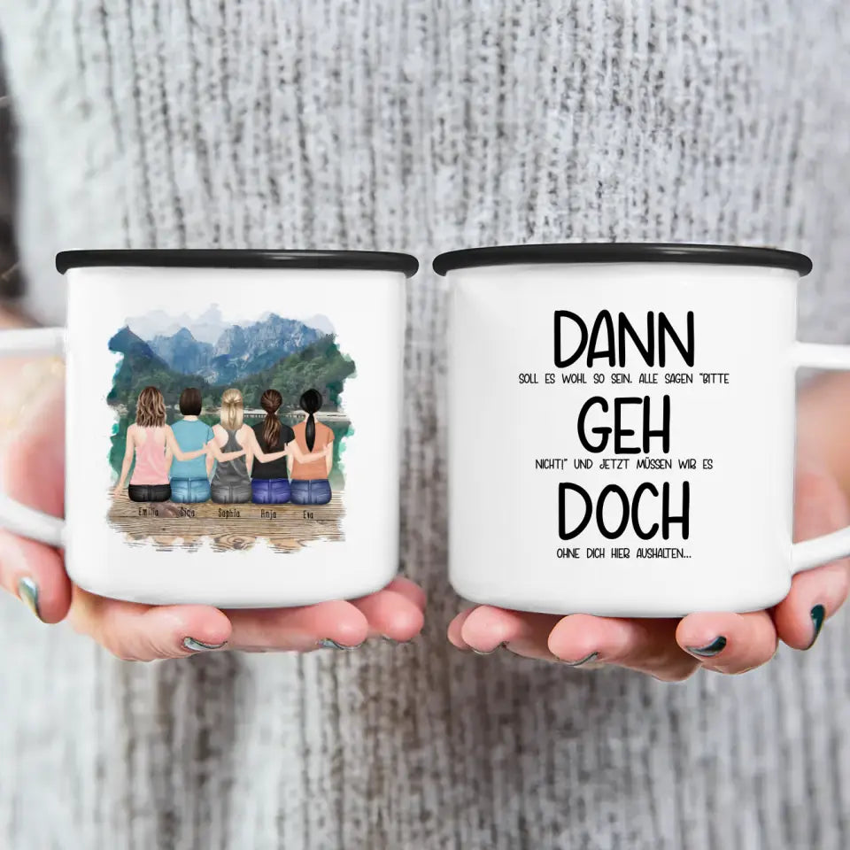 Personalisierte Tasse Kollegen (5 Frauen) - Abschiedsgeschenk