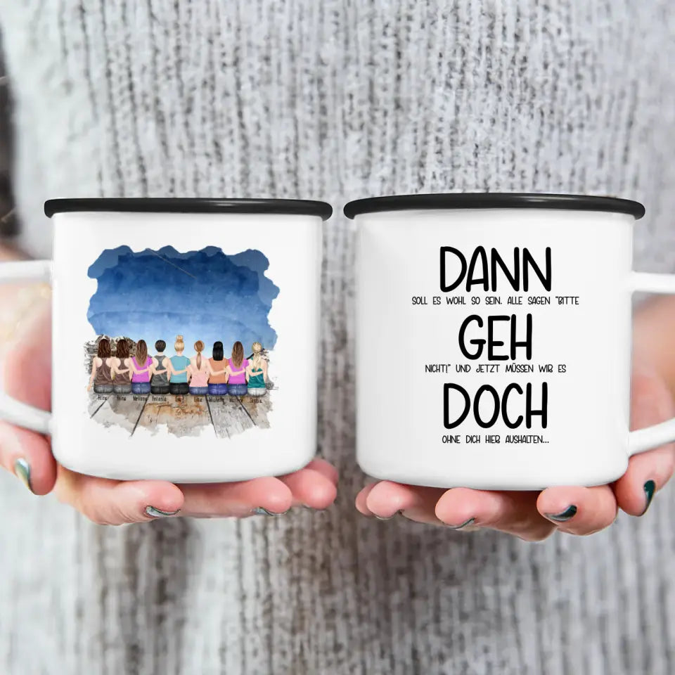 Personalisierte Tasse Kollegen (9 Frauen) - Abschiedsgeschenk