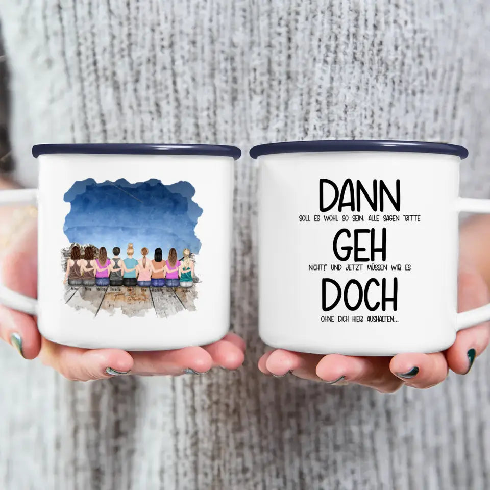 Personalisierte Tasse Kollegen (9 Frauen) - Abschiedsgeschenk