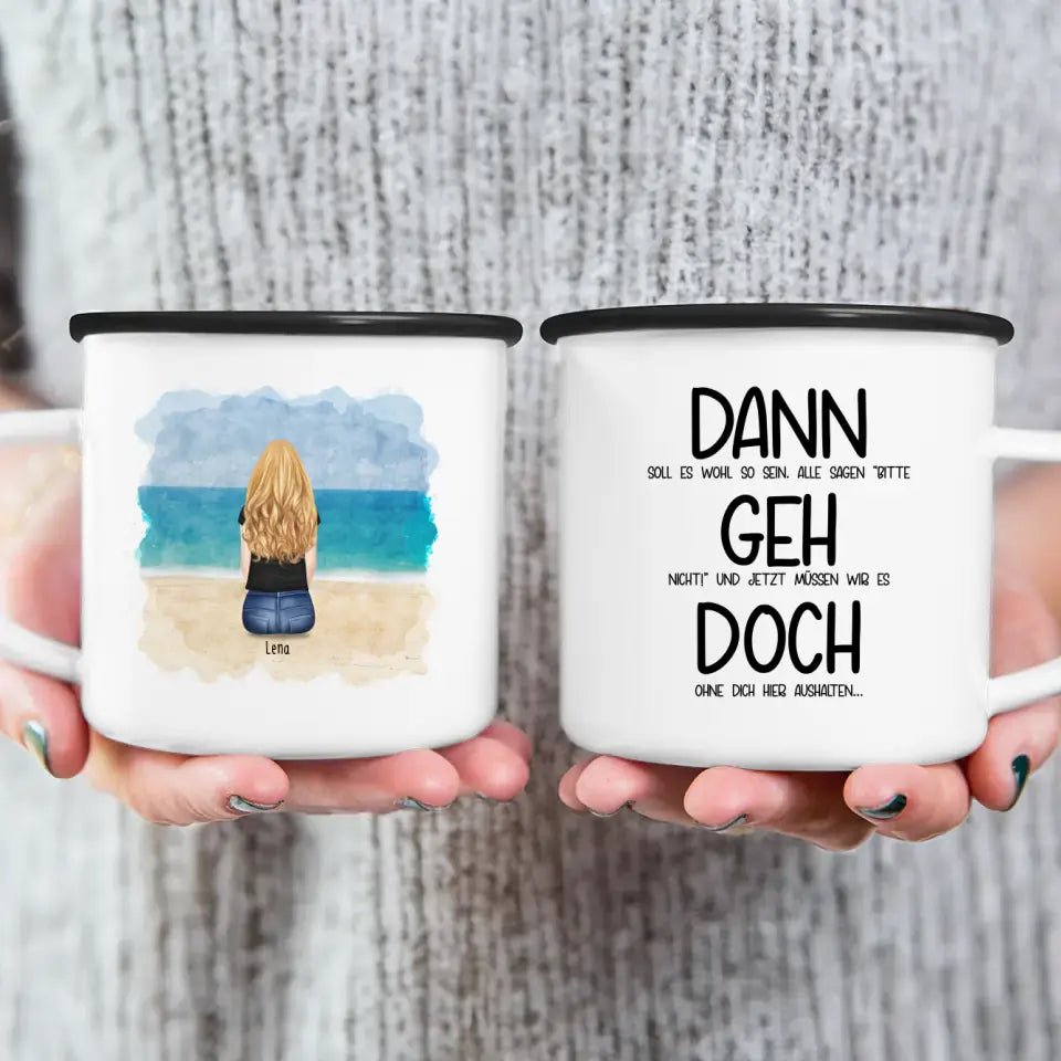 Personalisierte Tasse Kollegen (1 Frau) - Abschiedsgeschenk