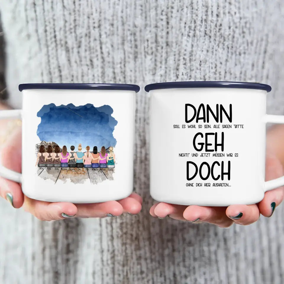 Personalisierte Tasse Kollegen (10 Frauen) - Abschiedsgeschenk