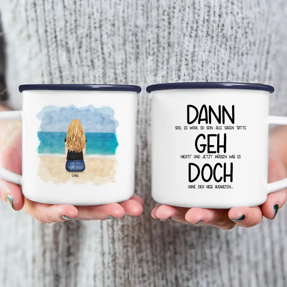 Personalisierte Tasse Kollegen (1 Frau) - Abschiedsgeschenk