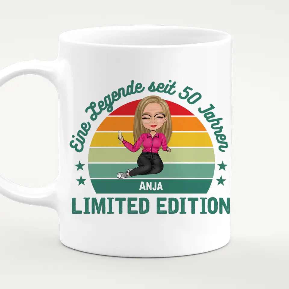 Personalisierte Tasse - Eine Legende seit X Jahren - Oma / Mama Legende