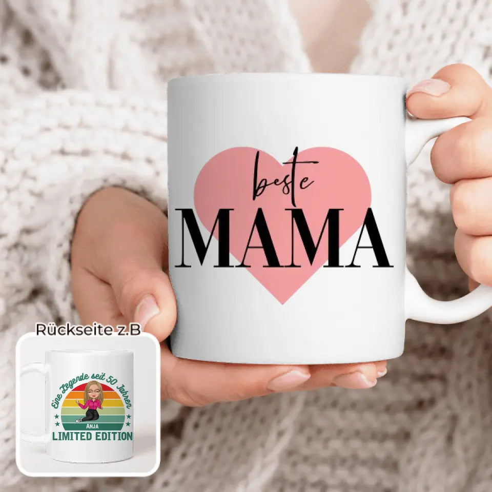 Personalisierte Tasse - Eine Legende seit X Jahren - Oma / Mama Legende