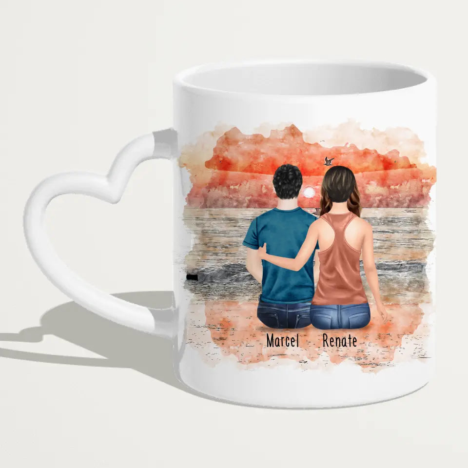 Personalisierte Tasse mit Mutter/Sohn (1 Sohn)