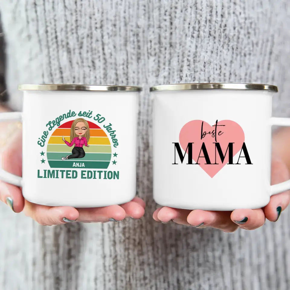 Personalisierte Tasse - Eine Legende seit X Jahren - Oma / Mama Legende