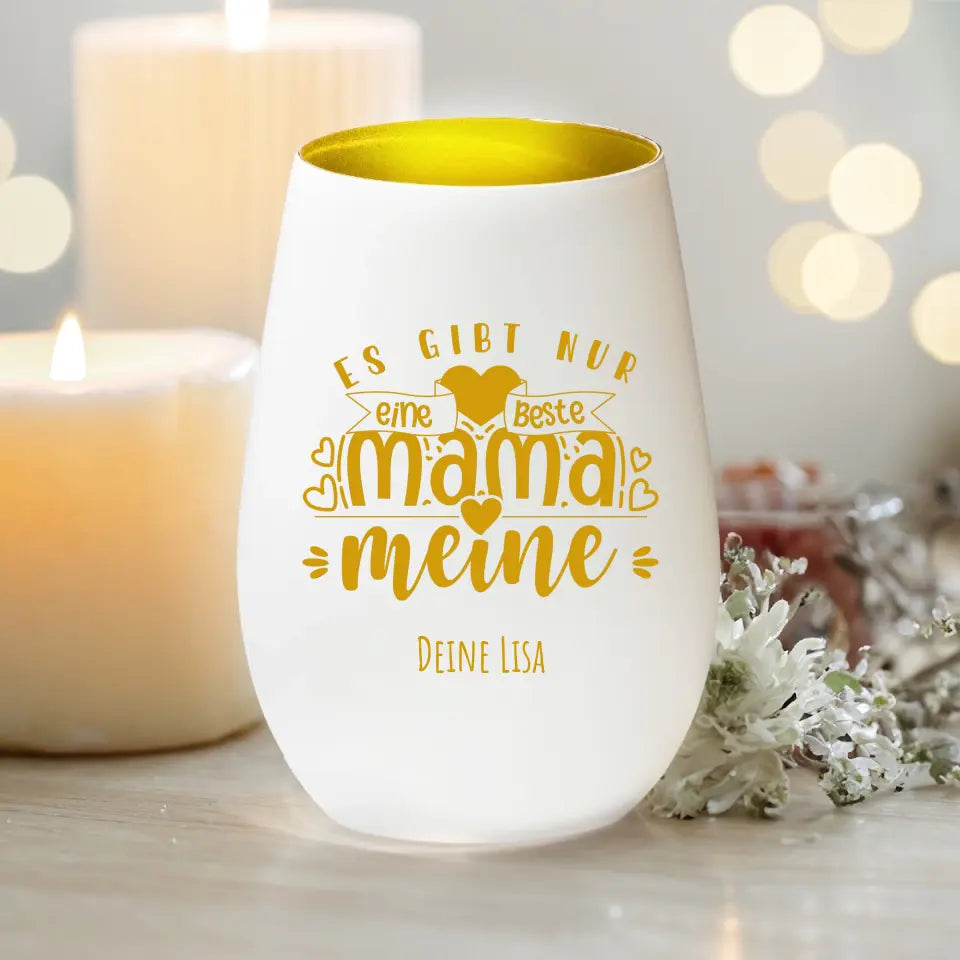 Personalisiertes Windlicht - Es gibt nur eine beste Mama, meine