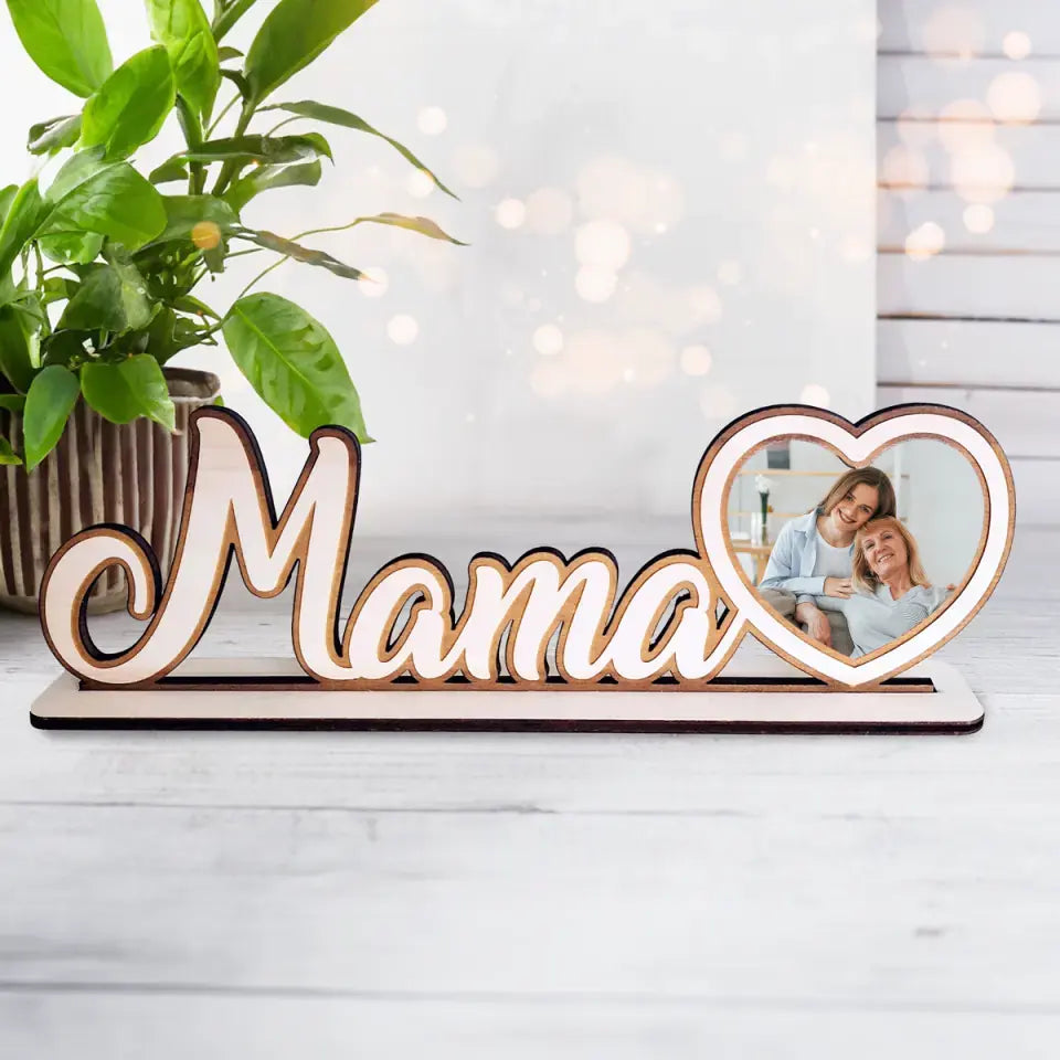 Personalisierter Bilderrahmen - Mama mit Foto