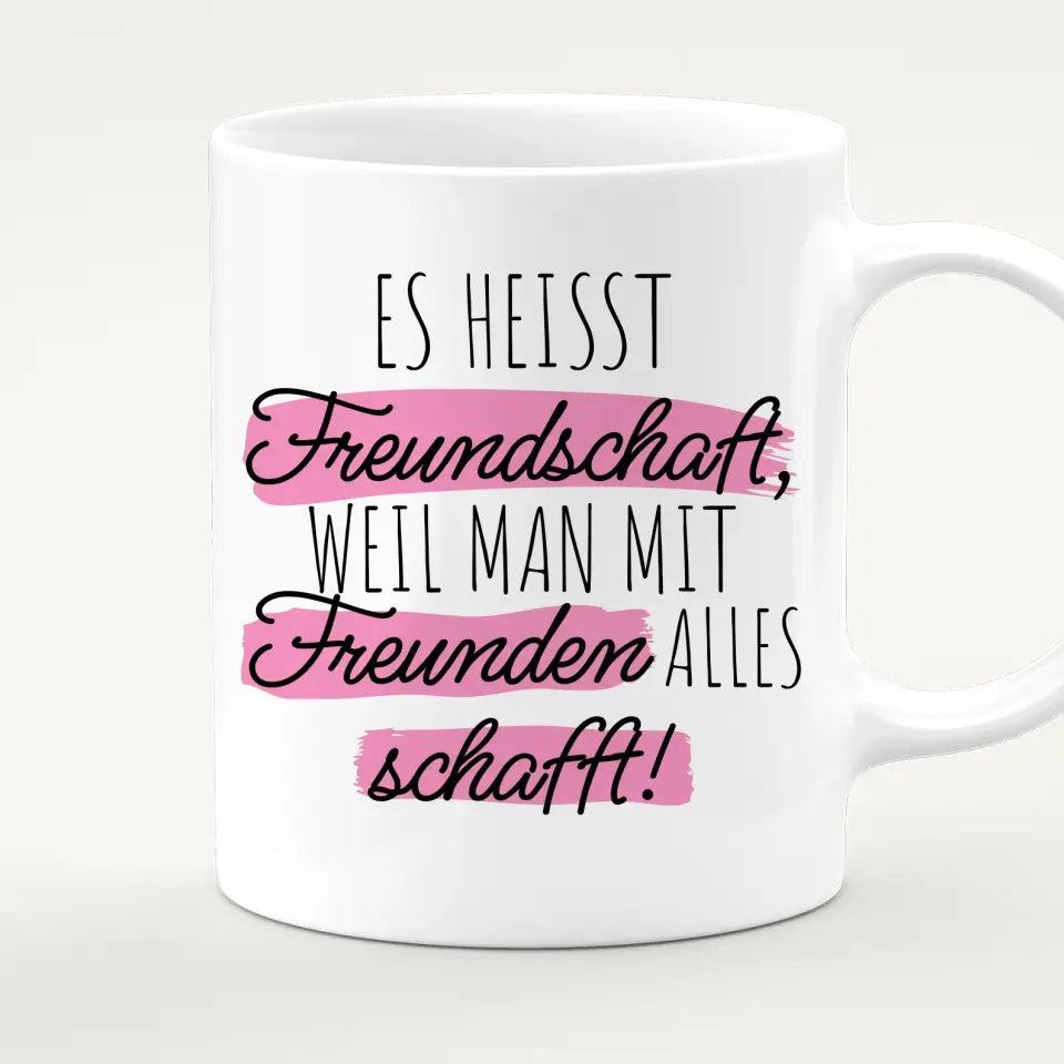 Personalisierte Tasse Beste Freundinnen (3 Freundinnen)