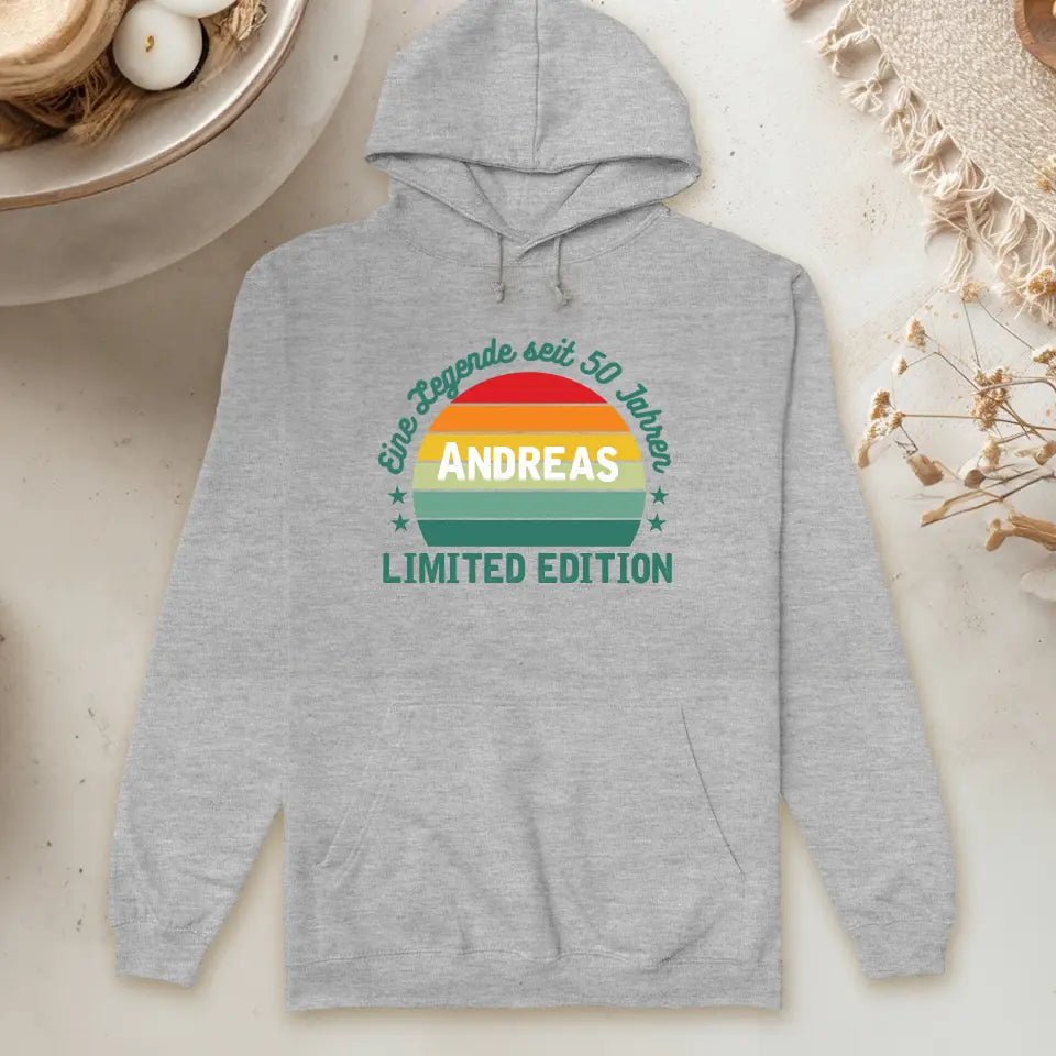 Personalisierter Hoodie - Eine Legende seit X Jahren