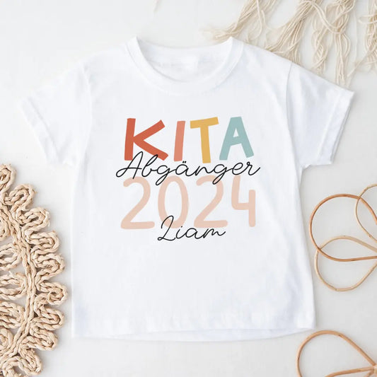 Personalisiertes Kinder T-Shirt - Kita/Kiga Abgänger mit Jahr und Name