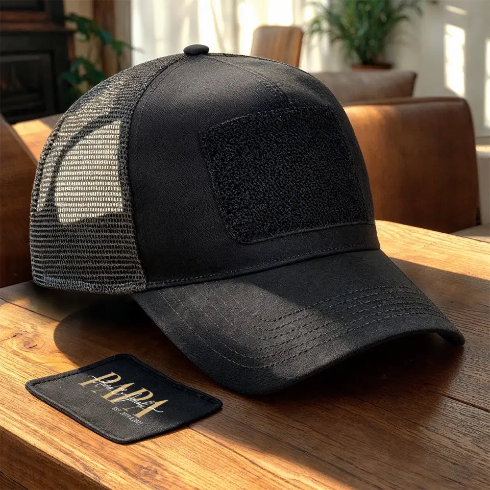 Trucker Cap - Papa Schriftzug mit Kindernamen