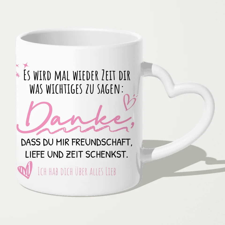 Personalisierte Beste Freundinnen Tasse mit Jacke