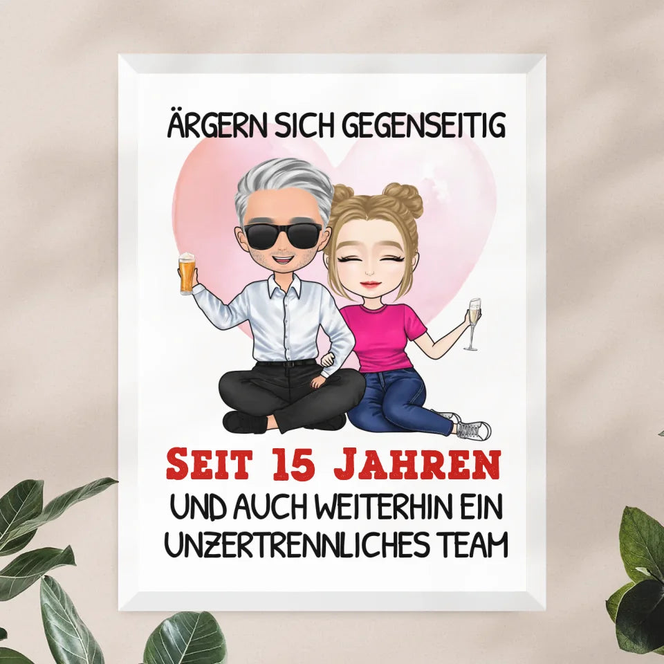 Personalisiertes Poster - Ärgern sich gegenseitig seit Jahren... Paar Poster