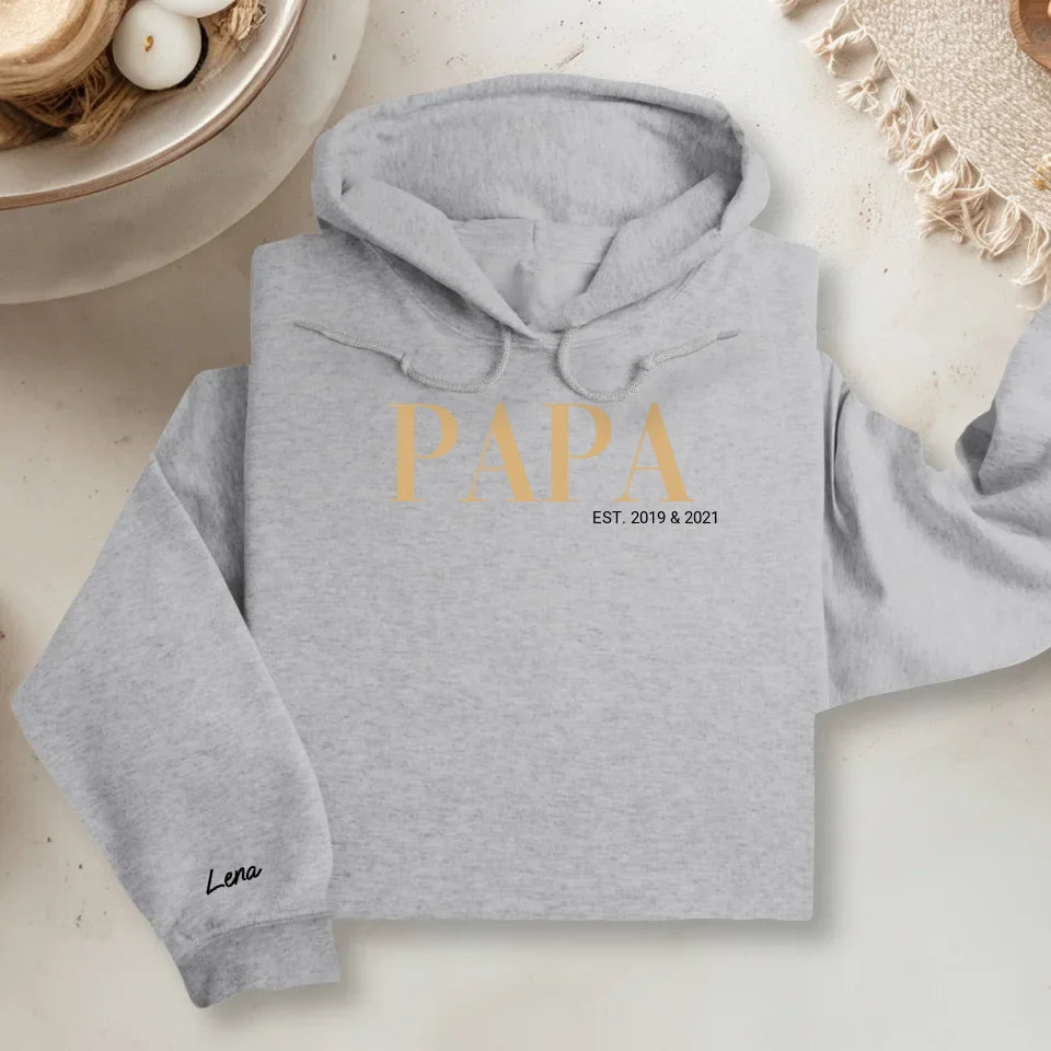 Hoodie Mockup V2 - Sleeve - Grau